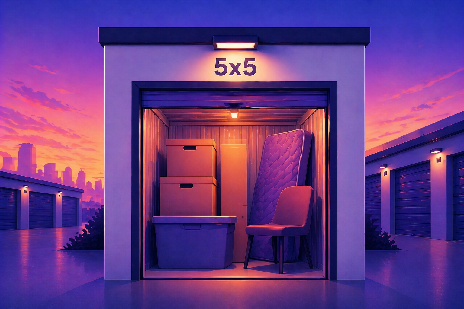 5x5 storage unit